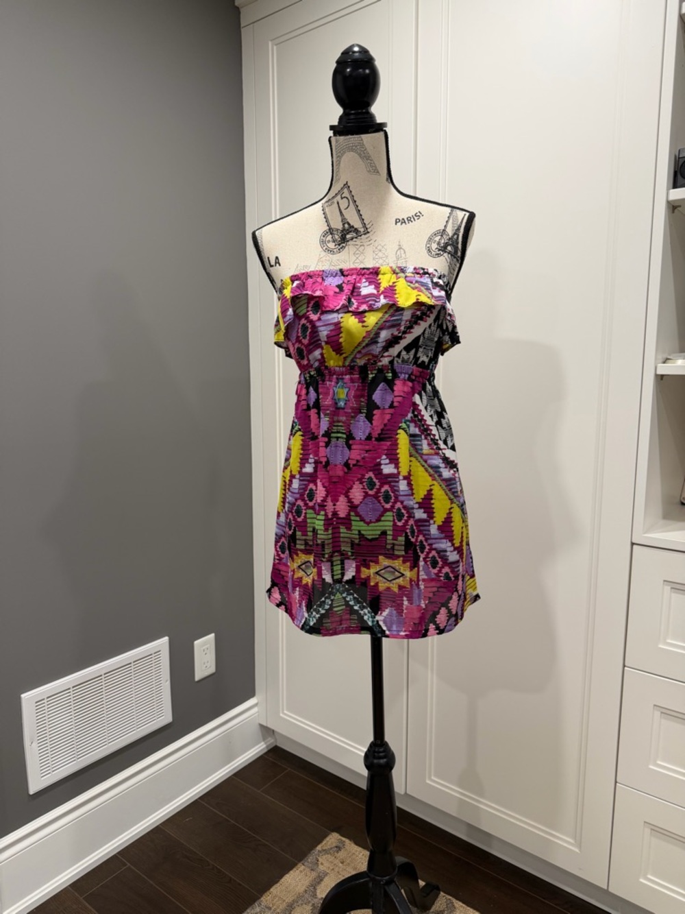 Forever 21 Multicolor Aztec Print Strapless Dress - Picture 2 of 10